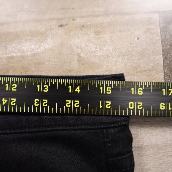 7 For All Mankind Paxtyn Skinny Performance Jeans Men’s 31 Black Distressed Knee - Picture 6 of 14